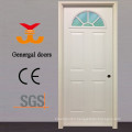 China yongkang steel security metal door with glass